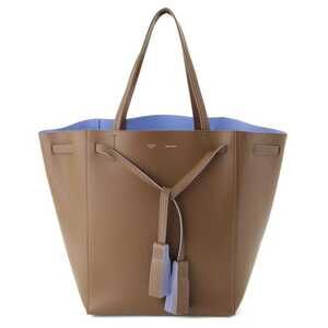 Celine Cabas Phantom Tassel Leather Tote Bag Brown